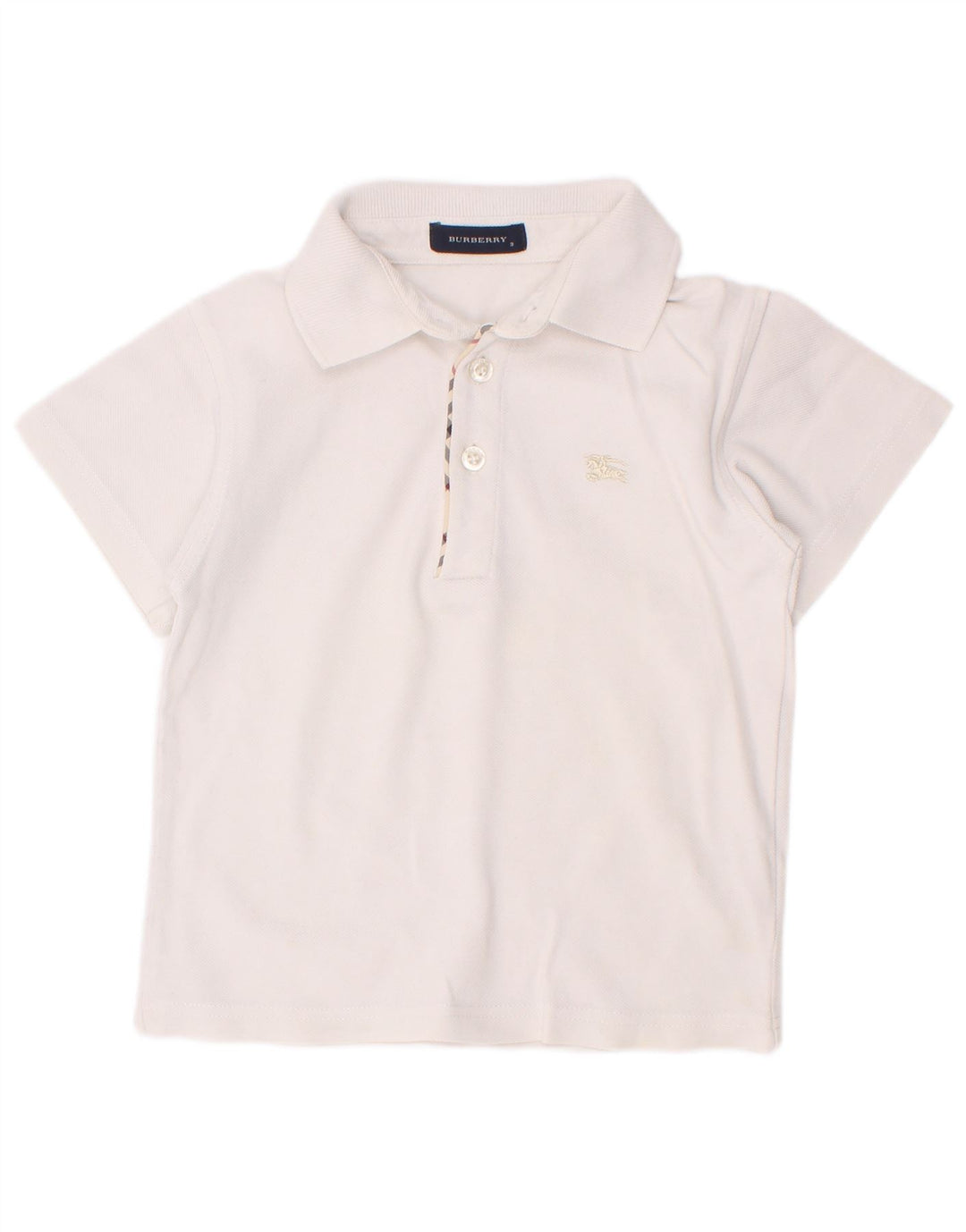 Polo Burberry Bambino 2-3 Anni Bianca