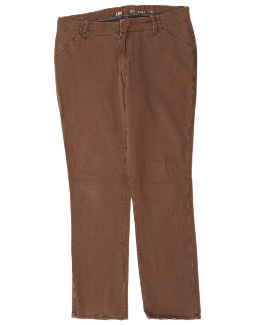 Pantaloni chino dritti da donna Lee W34 L29 Marrone