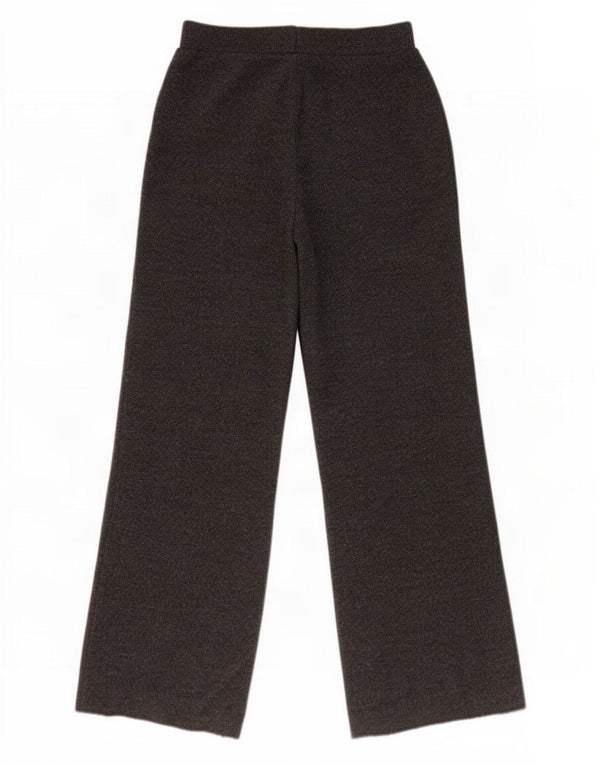 Pantaloni da tuta da donna Zara a gamba larga UK 8 Small Poliestere screziato grigio
