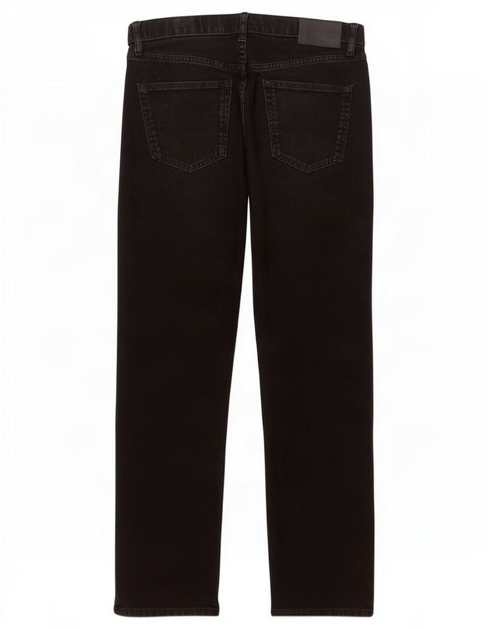 Jeans dritti regolari da uomo Marks & Spencer W34 L31 cotone nero