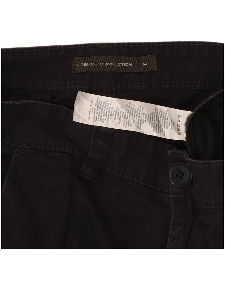 Pantaloni cargo dritti da uomo French Connection medi W32 L31 cotone nero