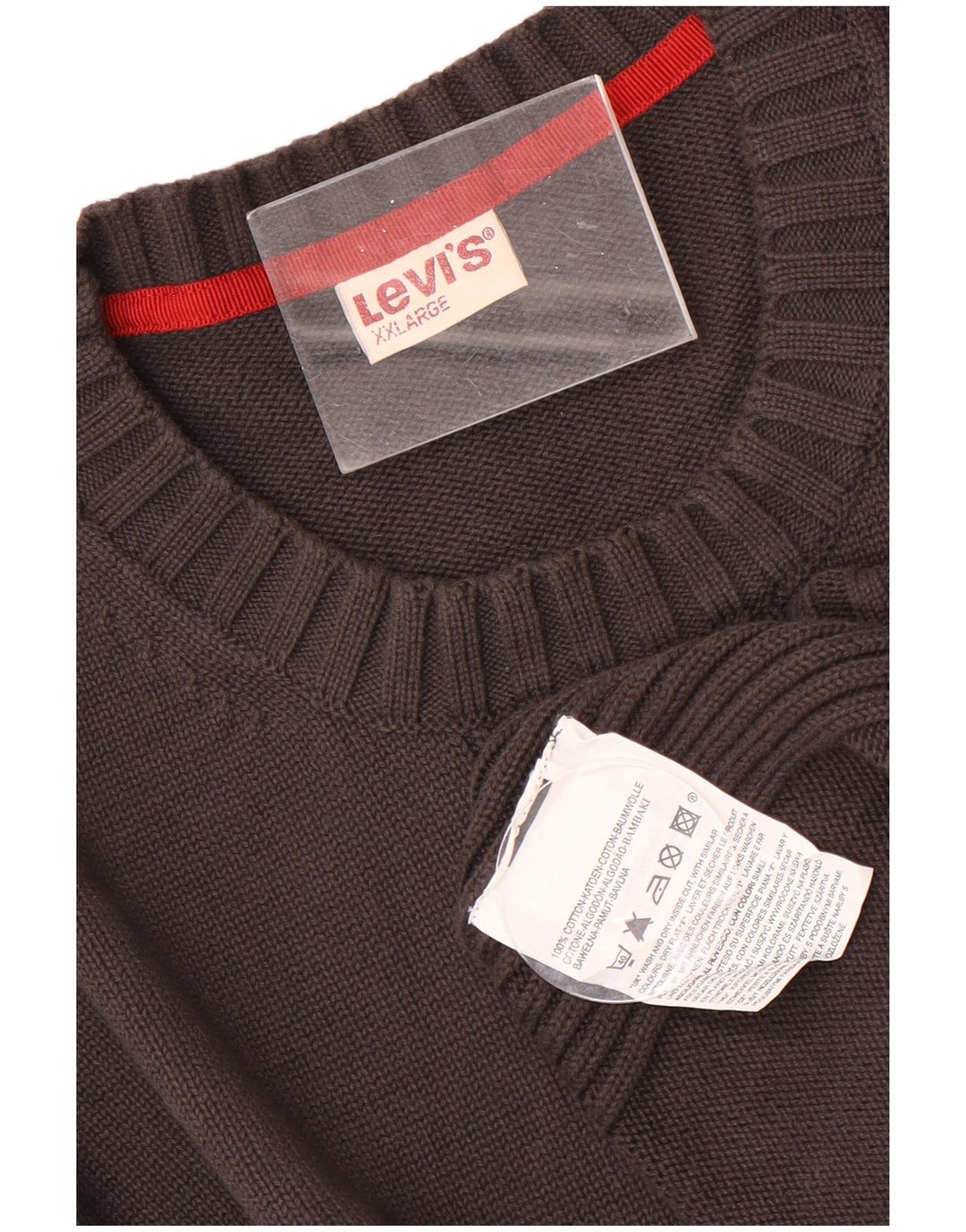 Maglione maglione girocollo da uomo Levi's 2XL cotone nero
