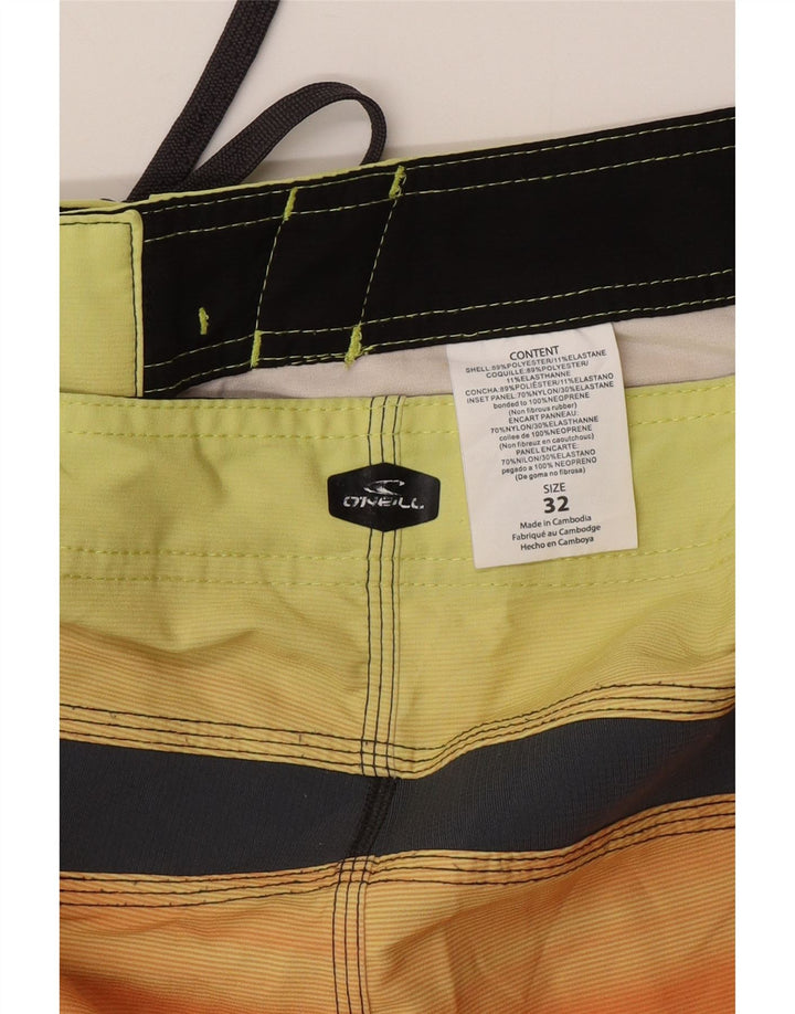 Pantaloncini da bagno da uomo O'NEILL Poliestere a righe multicolore medio