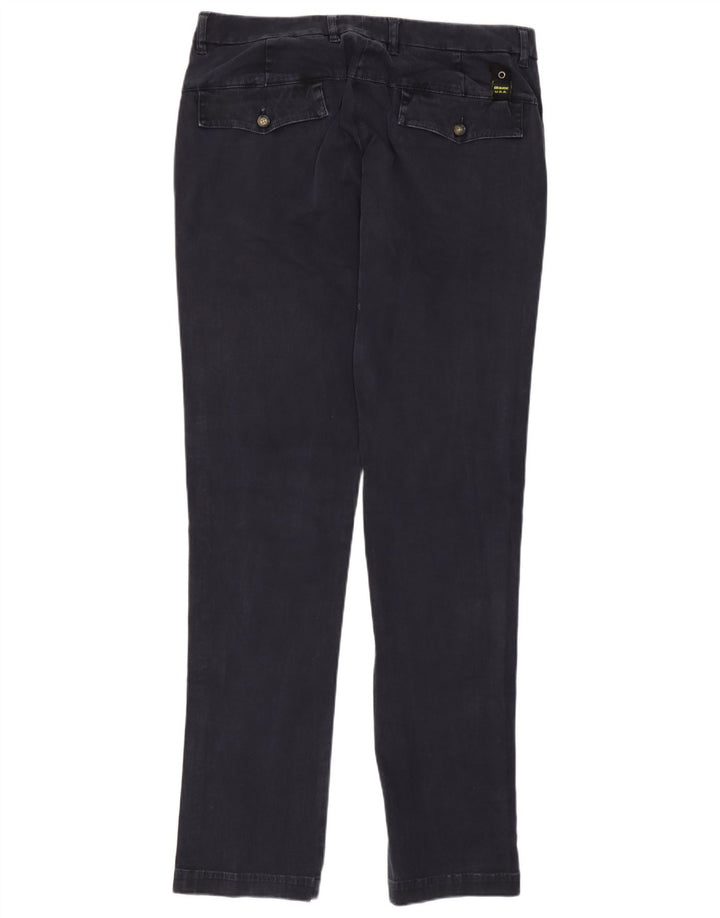 Pantaloni chino slim da uomo Blauer W32 L34 in cotone blu navy