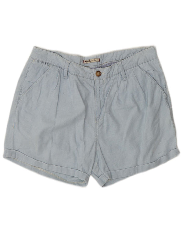 RIFLE Womens Pegged Chino Shorts W29 Medium Blue