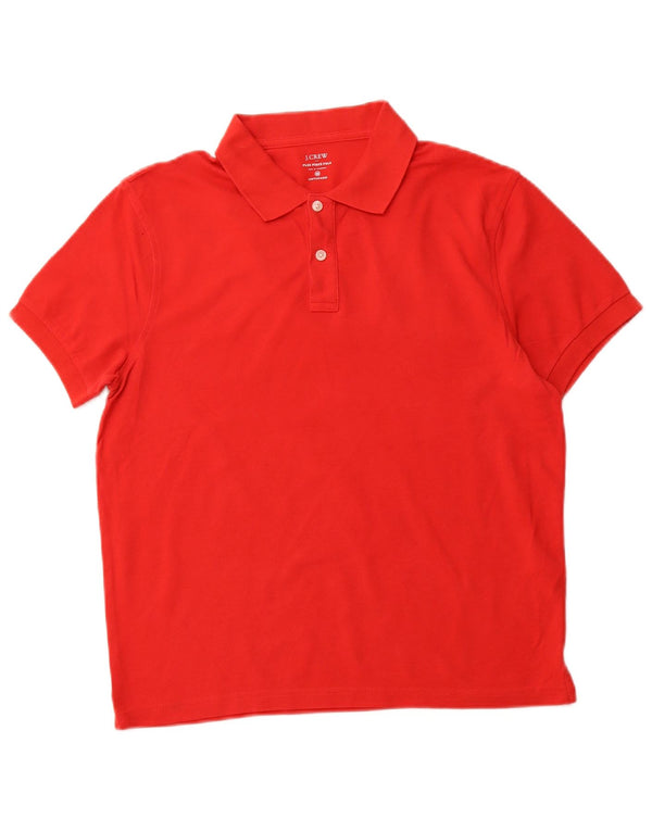 Polo da uomo J. CREW in cotone rosso medio
