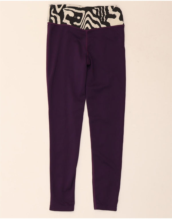 Leggings aderenti NIKE per ragazze 10-11 anni stampa animalier viola medio