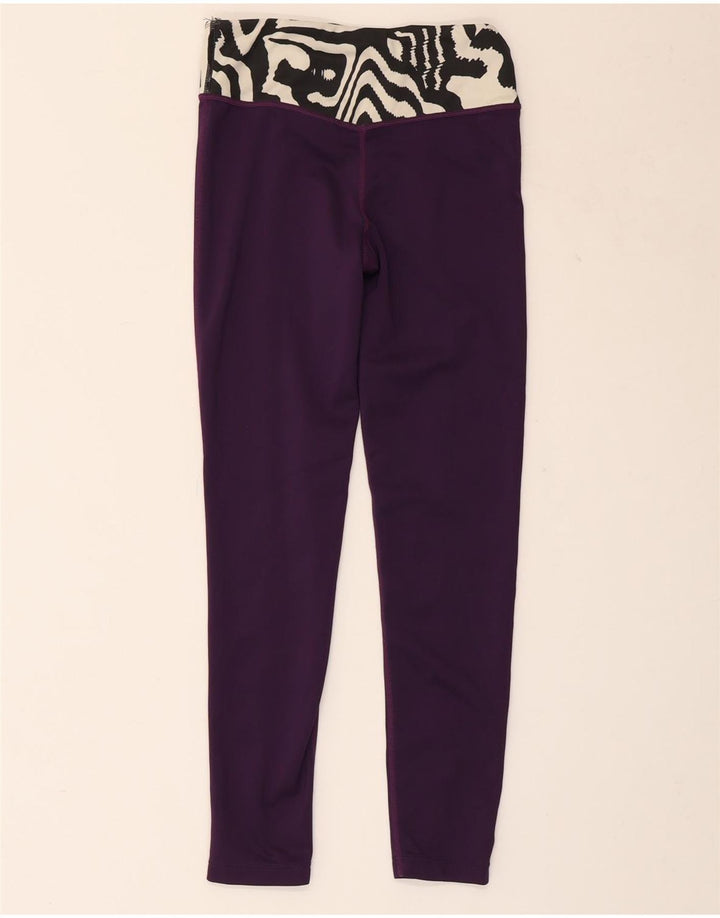 Leggings aderenti NIKE per ragazze 10-11 anni stampa animalier viola medio