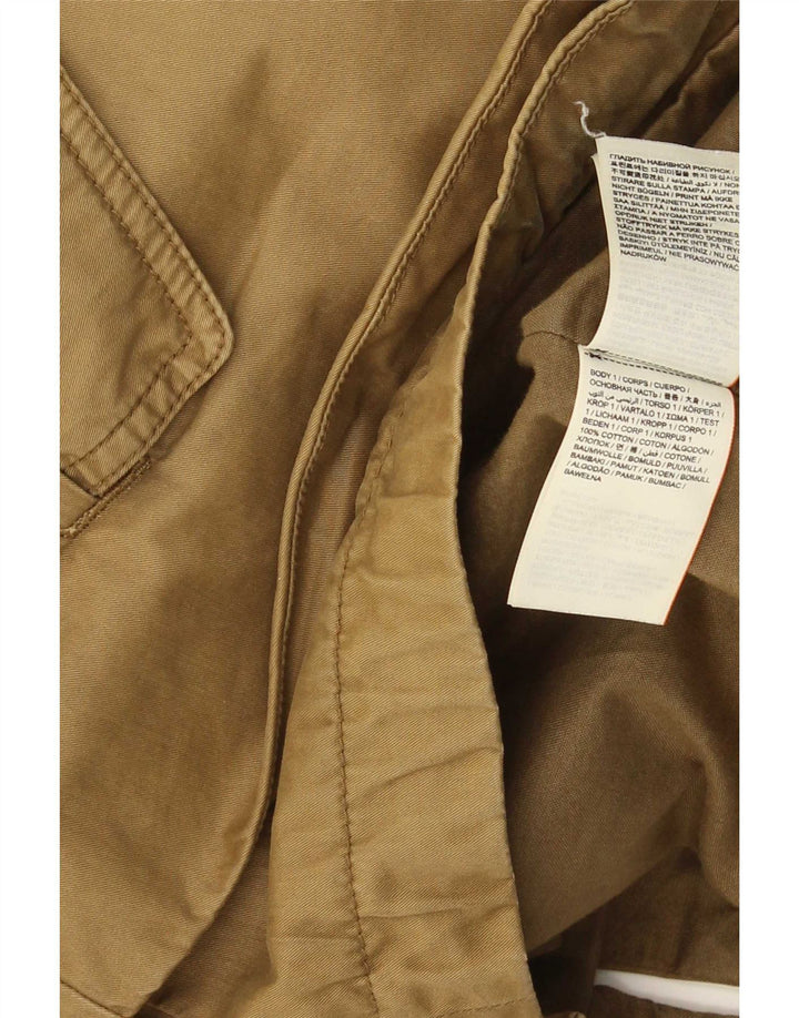 Giacca parka da donna con cappuccio Superdry UK 14 cotone kaki medio