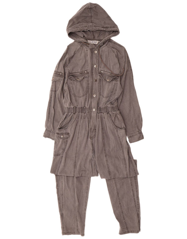 TOGETHER Tuta da donna con cappuccio UK 14 Grigio medio