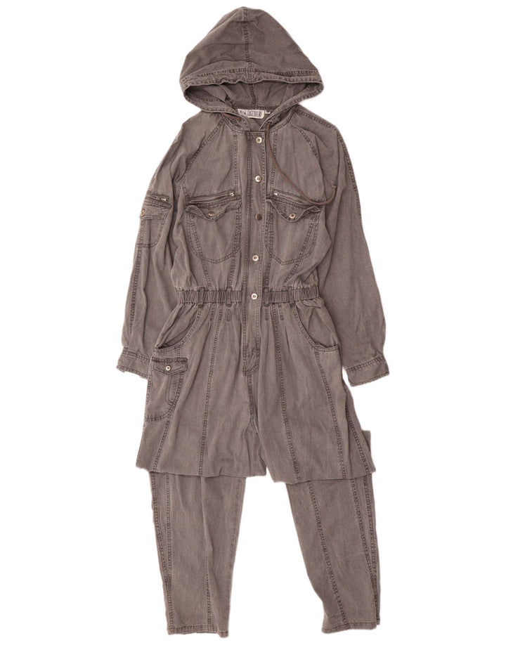 TOGETHER Tuta da donna con cappuccio UK 14 Grigio medio