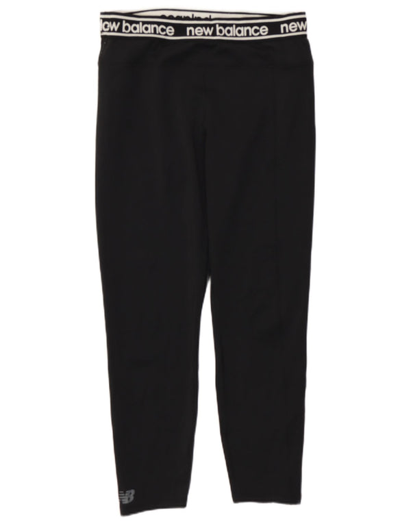 Leggings corti con grafica da donna New Balance UK 14 grandi neri