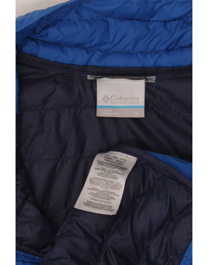Giacca imbottita da uomo Columbia UK 40 Large Blu Nylon