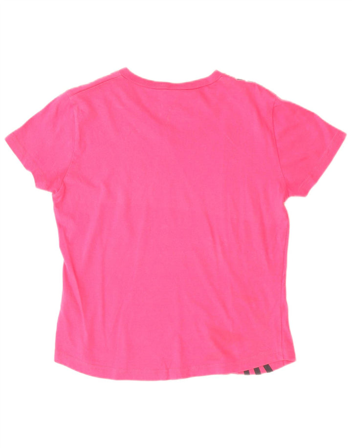 T-shirt da donna Adidas Top UK 10 piccola in cotone rosa
