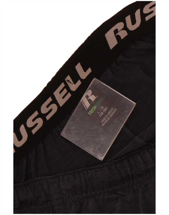 Pantaloncini sportivi da uomo Russell Athletic, grandi, in poliestere color block grigio