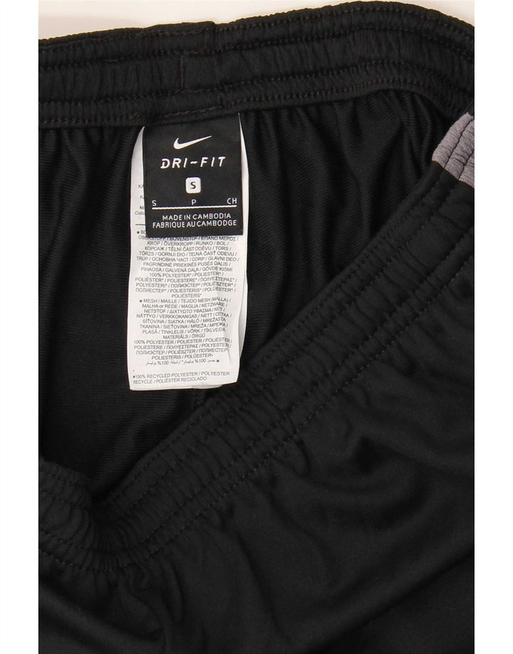 Pantaloni da tuta Nike Dri Fit da uomo, piccoli, in poliestere color block nero