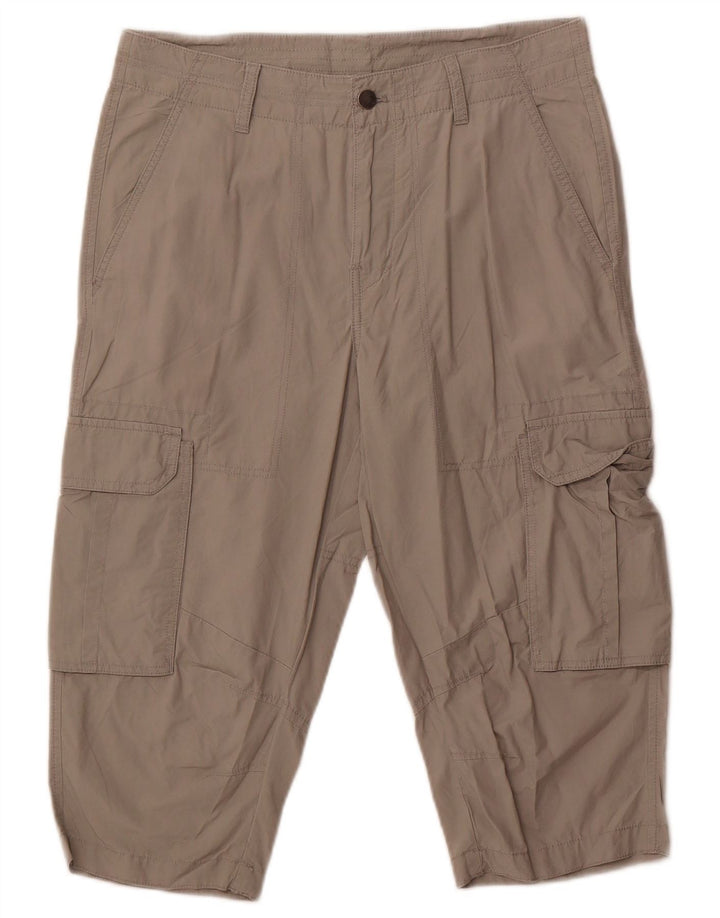 CALVIN KLEIN Bermuda cargo da uomo W32 cotone grigio medio