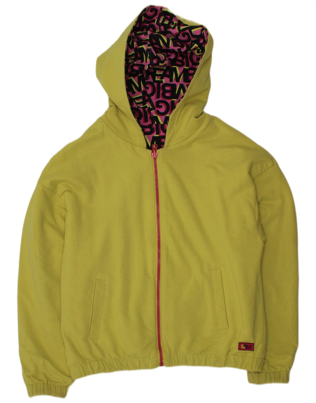 Giacca reversibile con cappuccio grafica per ragazze VINTAGE 11-12 anni in cotone rosa