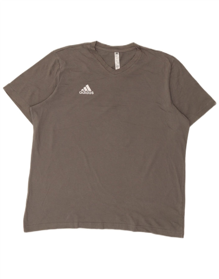 T-shirt Adidas da uomo Top XL in cotone grigio