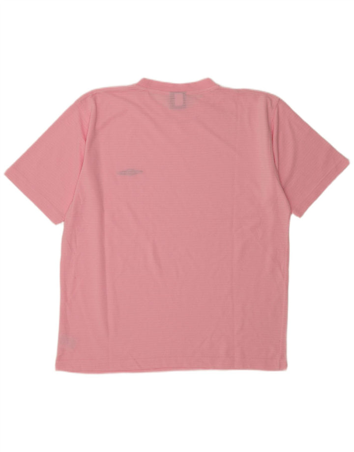 T-shirt da uomo Umbro Top Large in poliestere rosa