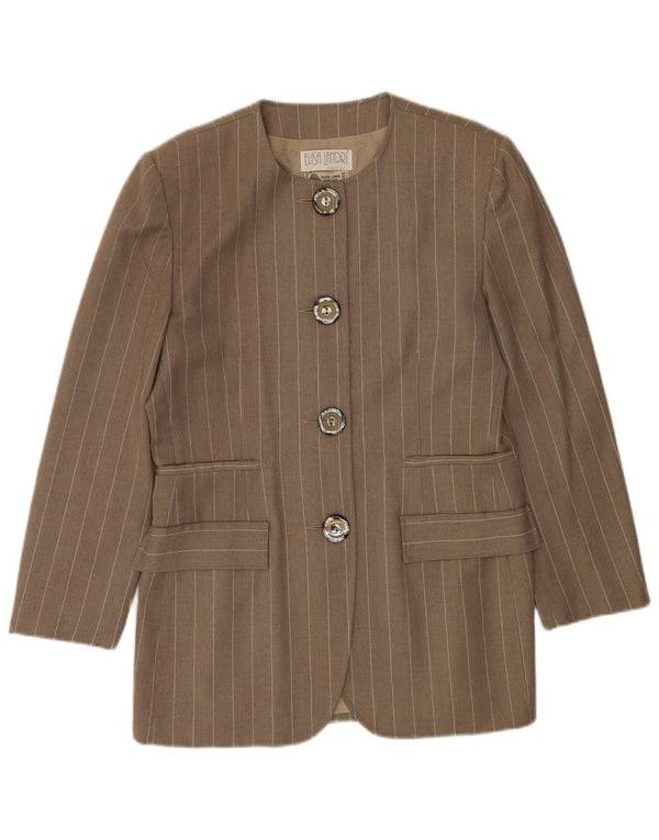 Giacca Blazer a 4 Bottoni da Donna Elisa Landri IT 46 Gessato Grande Grigio