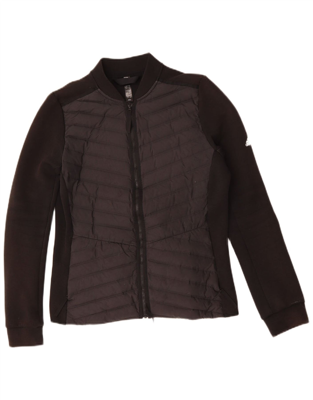 Giacca da tuta da donna Adidas UK 16/18 Large Nero Poliestere