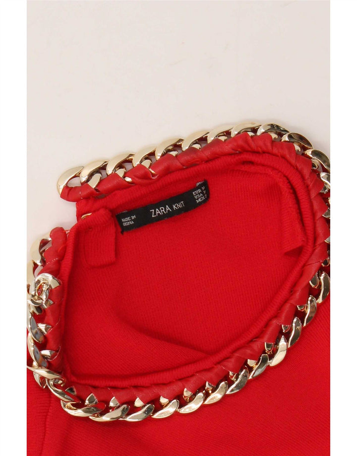 Canotta da donna Zara UK 12 rossa media