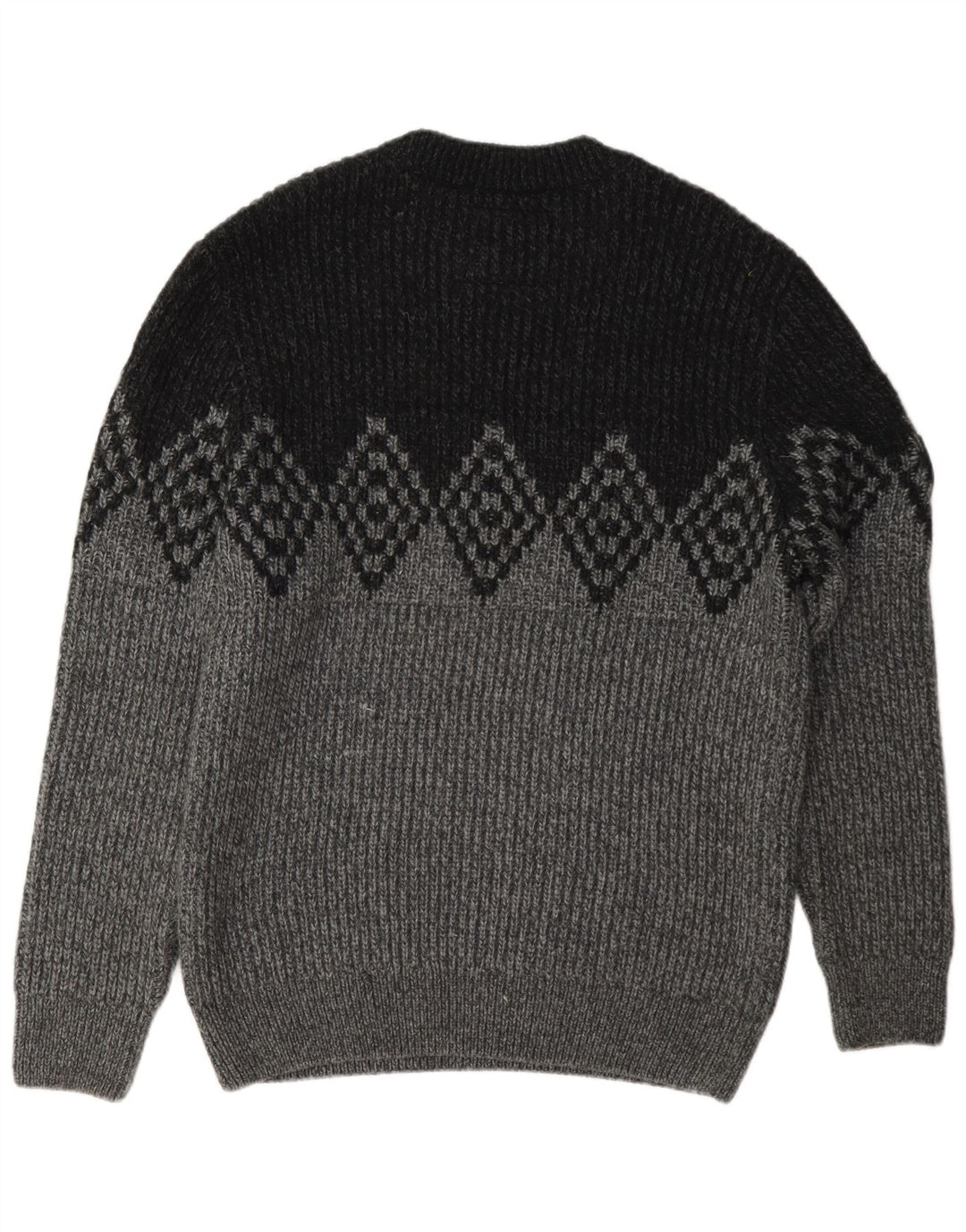Maglione maglione girocollo da uomo Superdry XL grigio a rombi/acrilico diamante