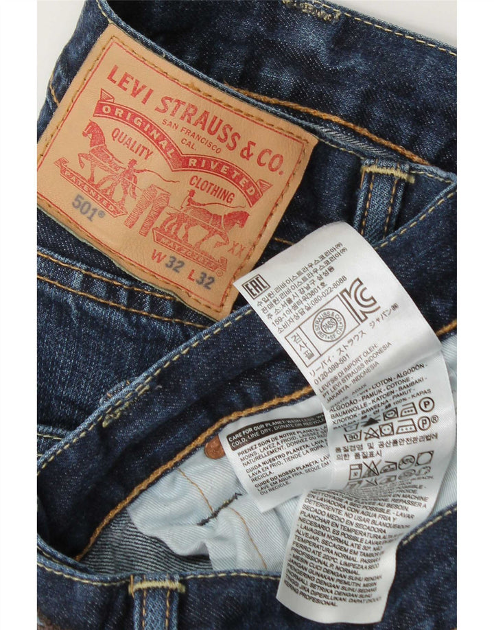 Levi's Uomo 501 Jeans dritti W32 L32 Cotone Blu