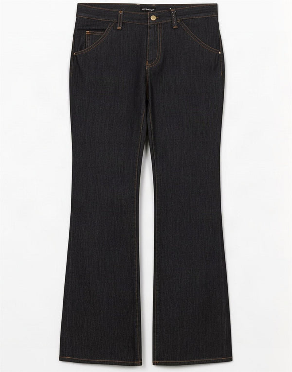 Marks & Spencer Jeans Bootcut da uomo autografati UK 10 Small W30 L30 Blu navy
