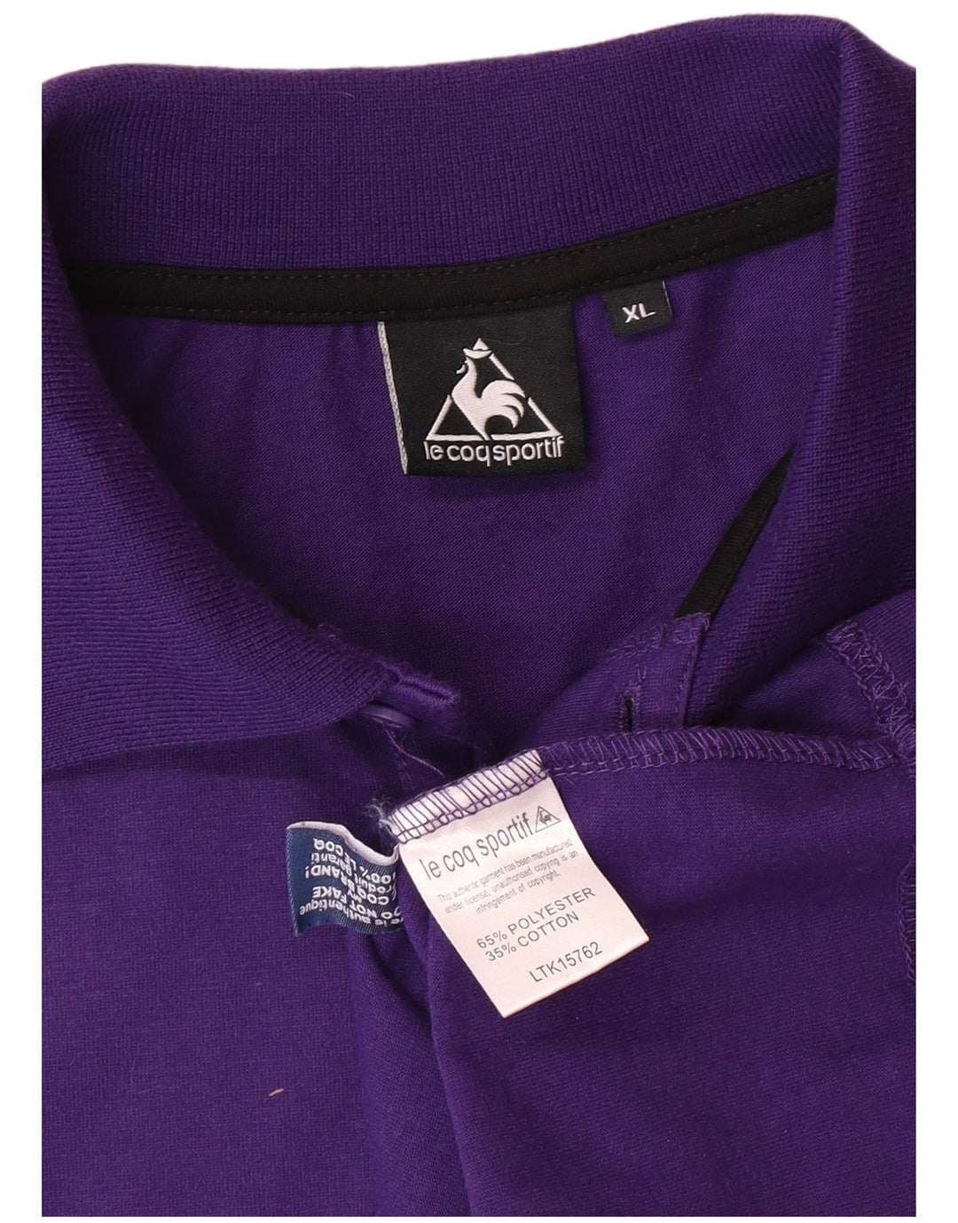 Polo da uomo LE COQ SPORTIF XL viola poliestere