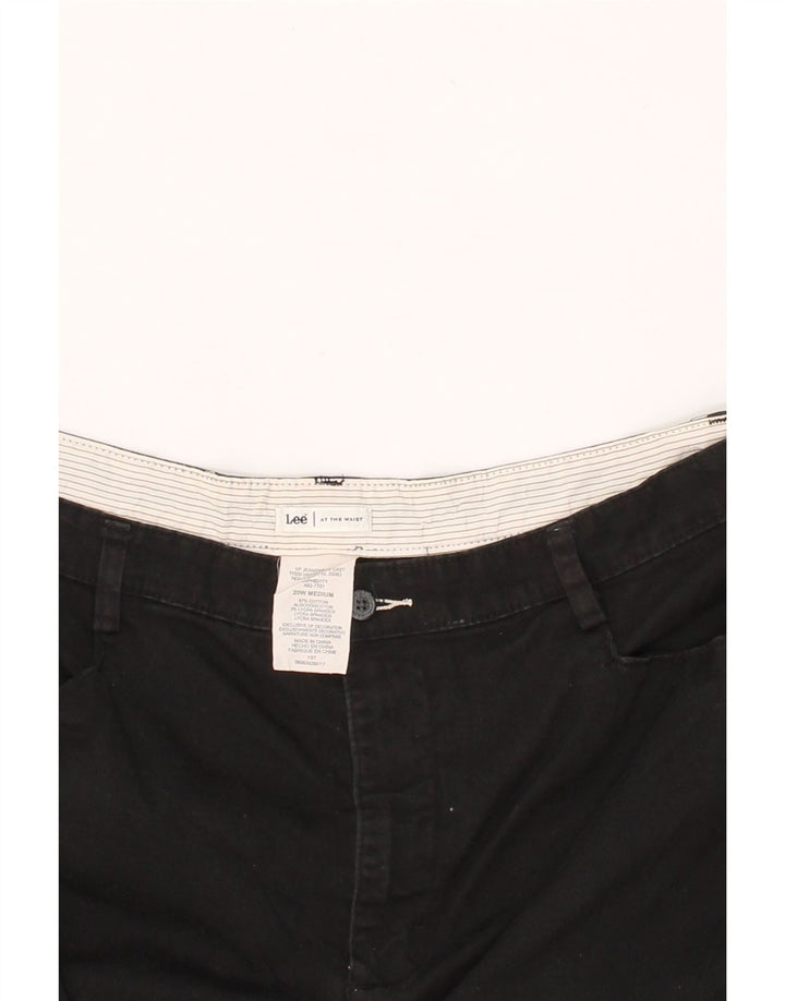 LEE Womens Plus Size Bermuda Shorts US 20 XL W40 Black Cotton Vintage Lee and Second-Hand Lee from Messina Hembry 
