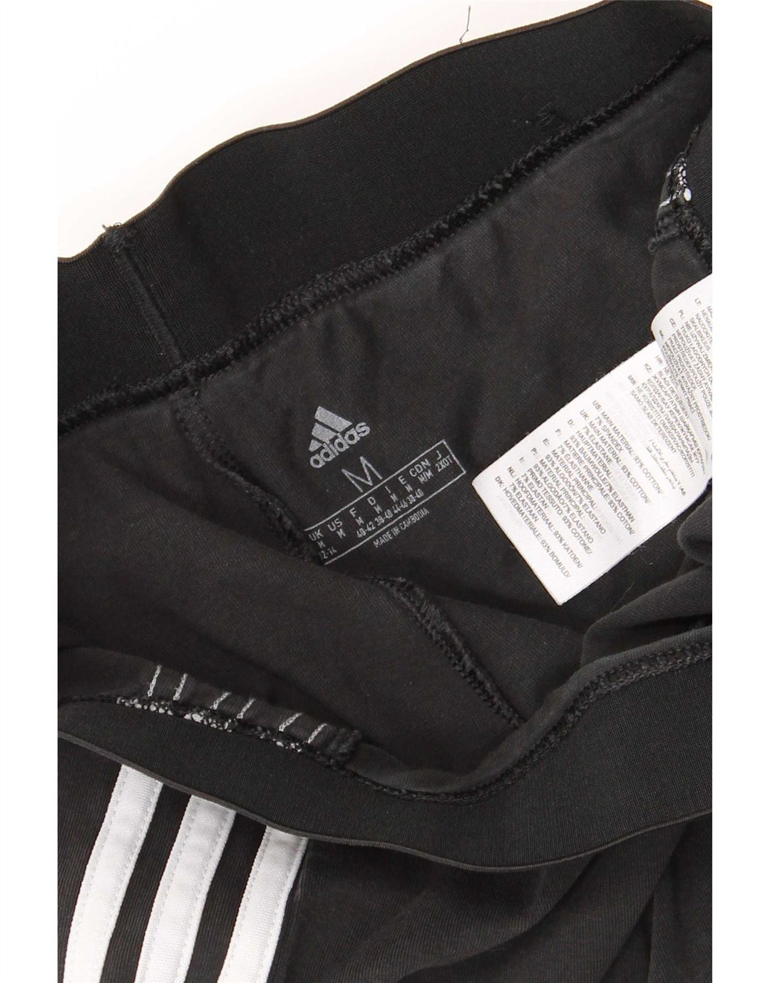 Leggings Adidas da donna UK 12/14 cotone nero medio