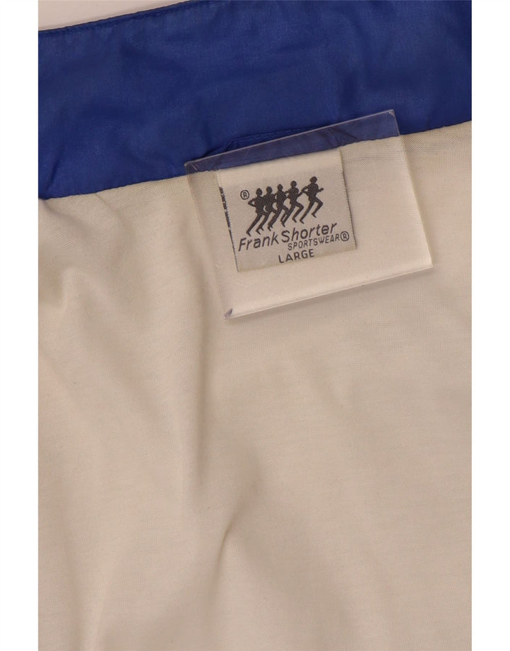 Giacca da tuta da uomo Frank Shorter, grande, in nylon color block blu
