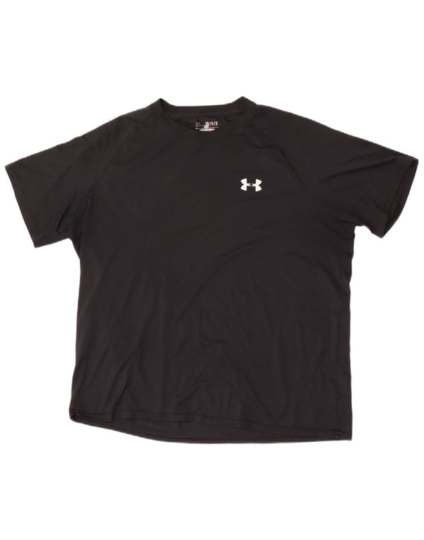 T-shirt da uomo Under Armour grande nera