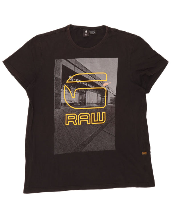 T-shirt grafica da uomo G-Star Top 2XL cotone nero