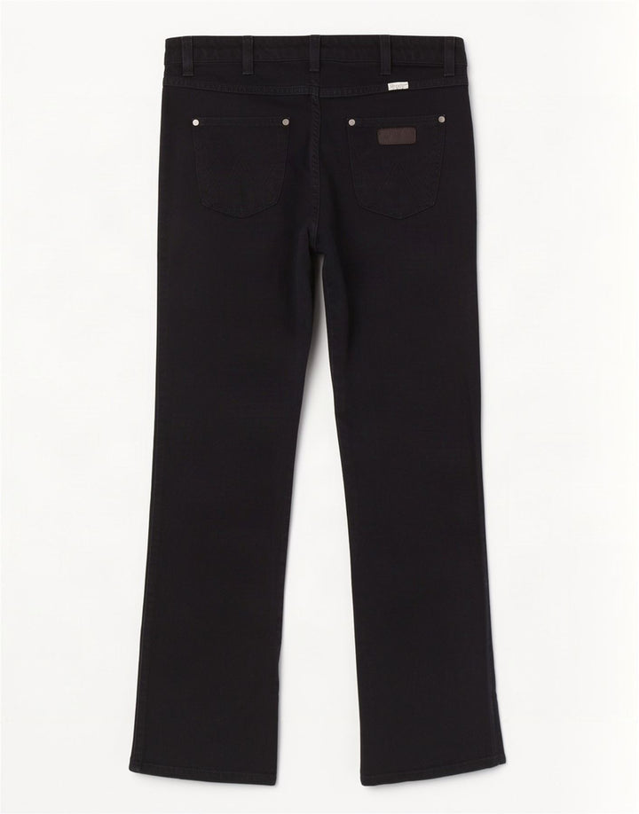 Jeans dritti Wrangler da donna Iris W30 L30 cotone nero