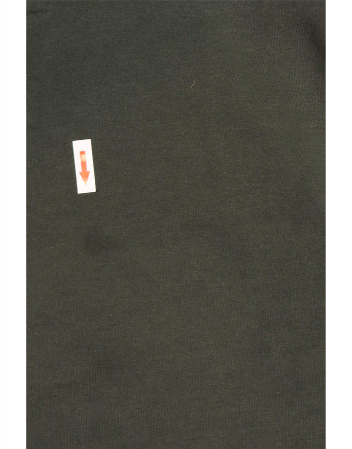 Maglione con cappuccio grafico da uomo Jack Wills in cotone verde medio