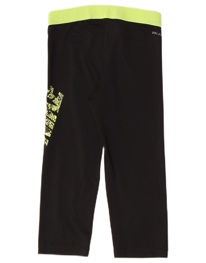 Leggings Nike Graphic Capri da donna UK 12 Medium Black Colourblock