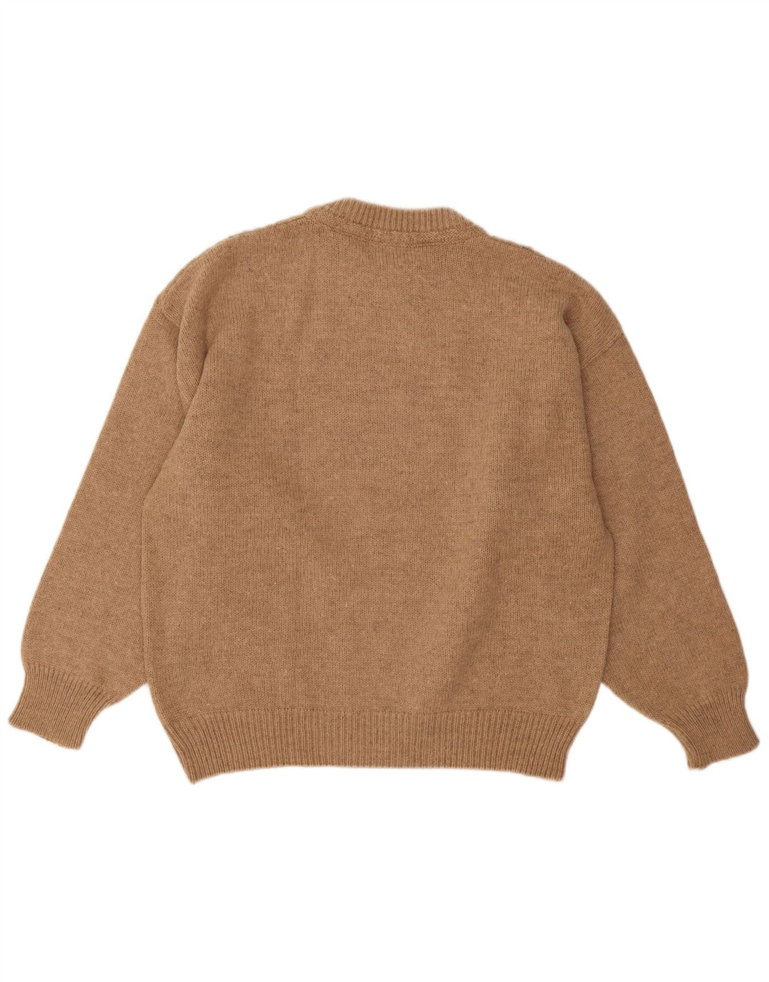 Maglione Maglione Girocollo Uomo Tobia System IT 48 Lana Beige Medio