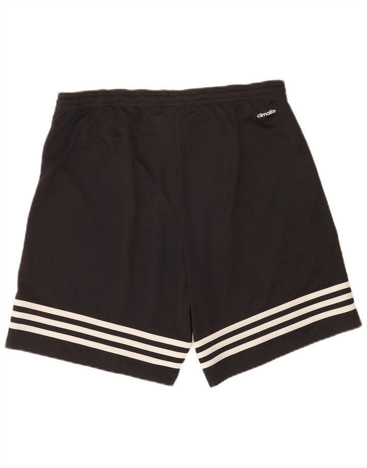 Pantaloncini sportivi Adidas Climalite da uomo medio poliestere nero