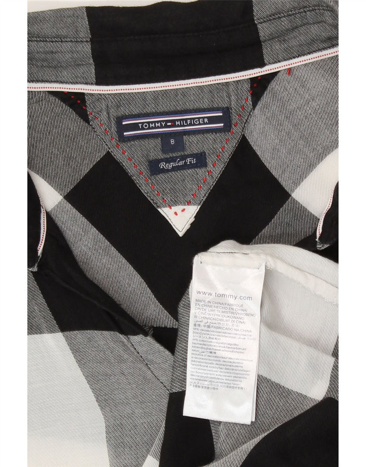 Camicia da donna Regular Fit Tommy Hilfiger US 8 Medium Black Check Viscosa
