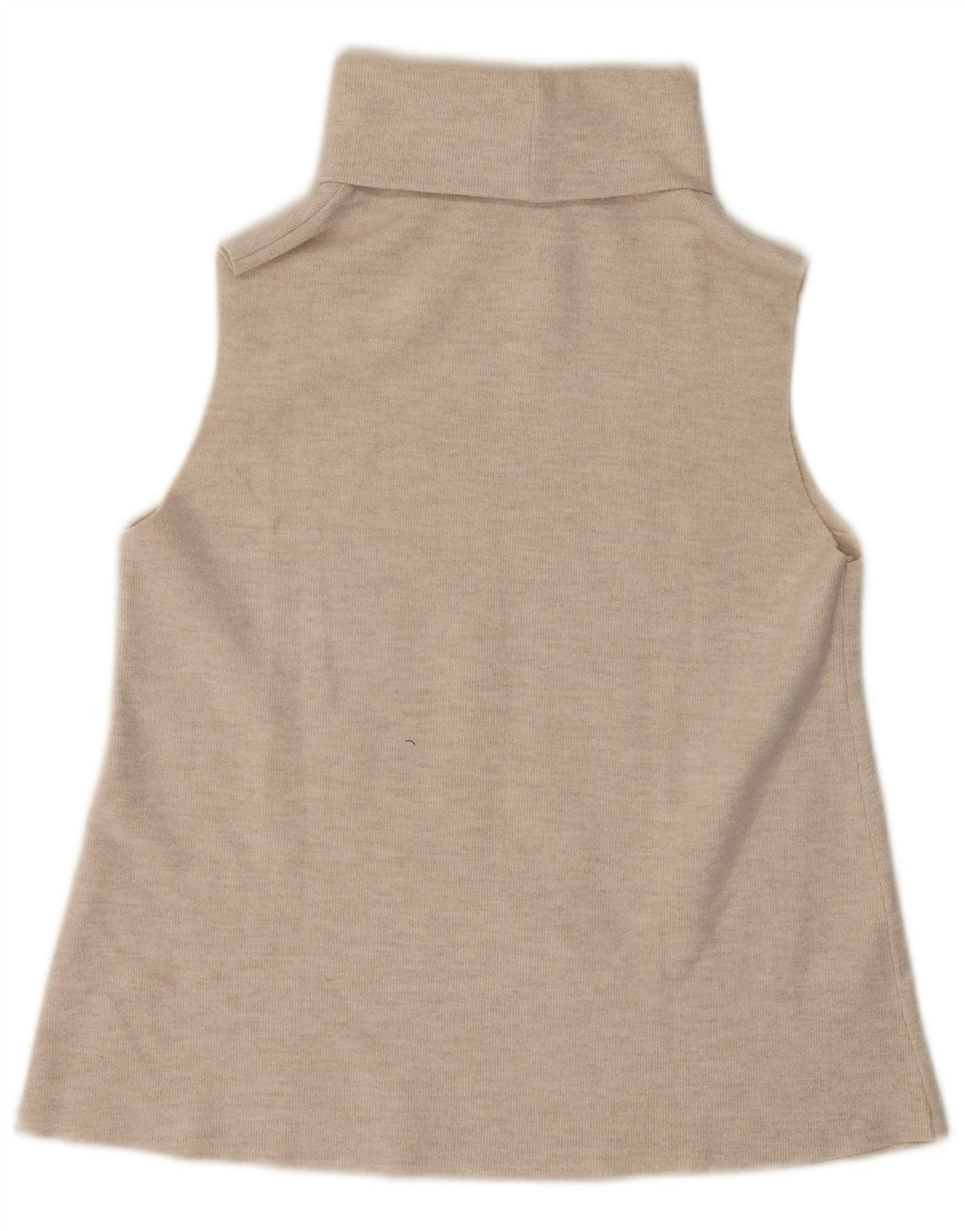 Canotta Zara da donna con collo alto, UK 12, cotone beige medio