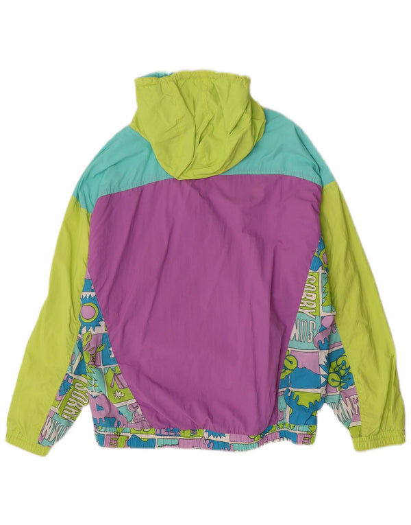 Giacca anorak grafica da donna Sorry IT 46 Large Retro multicolore