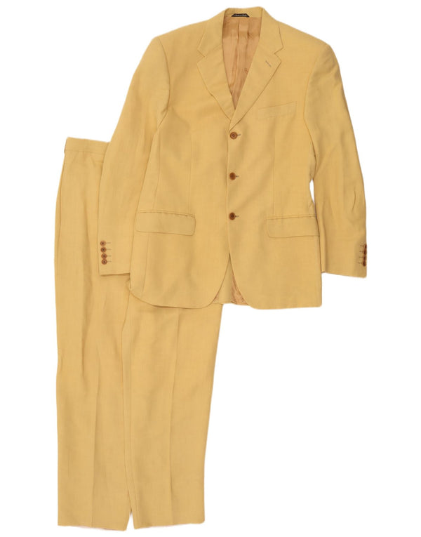 Missoni Abito Uomo 3 Bottoni 2 Pezzi IT 50 Large W34 L30 Viscosa Gialla