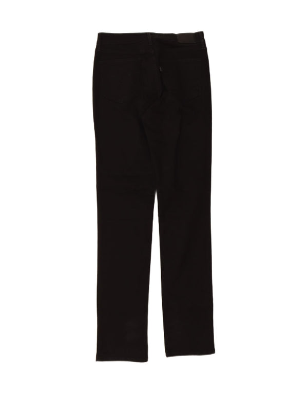 Jeans dritti a vita alta Levi's 724 da donna W30 L34 cotone nero