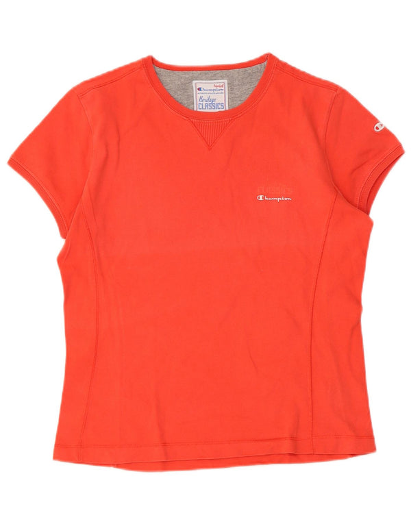T-shirt Champion da donna Heritage UK 12 rosso medio in cotone