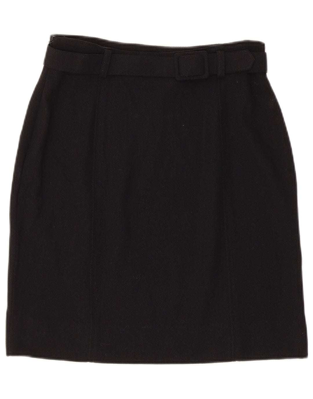Gonna dritta da donna vintage IT 42 media W26 lana nera