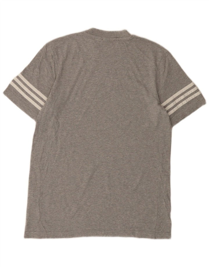 T-shirt grafica da uomo ADIDAS Top piccolo in cotone chiazzato grigio