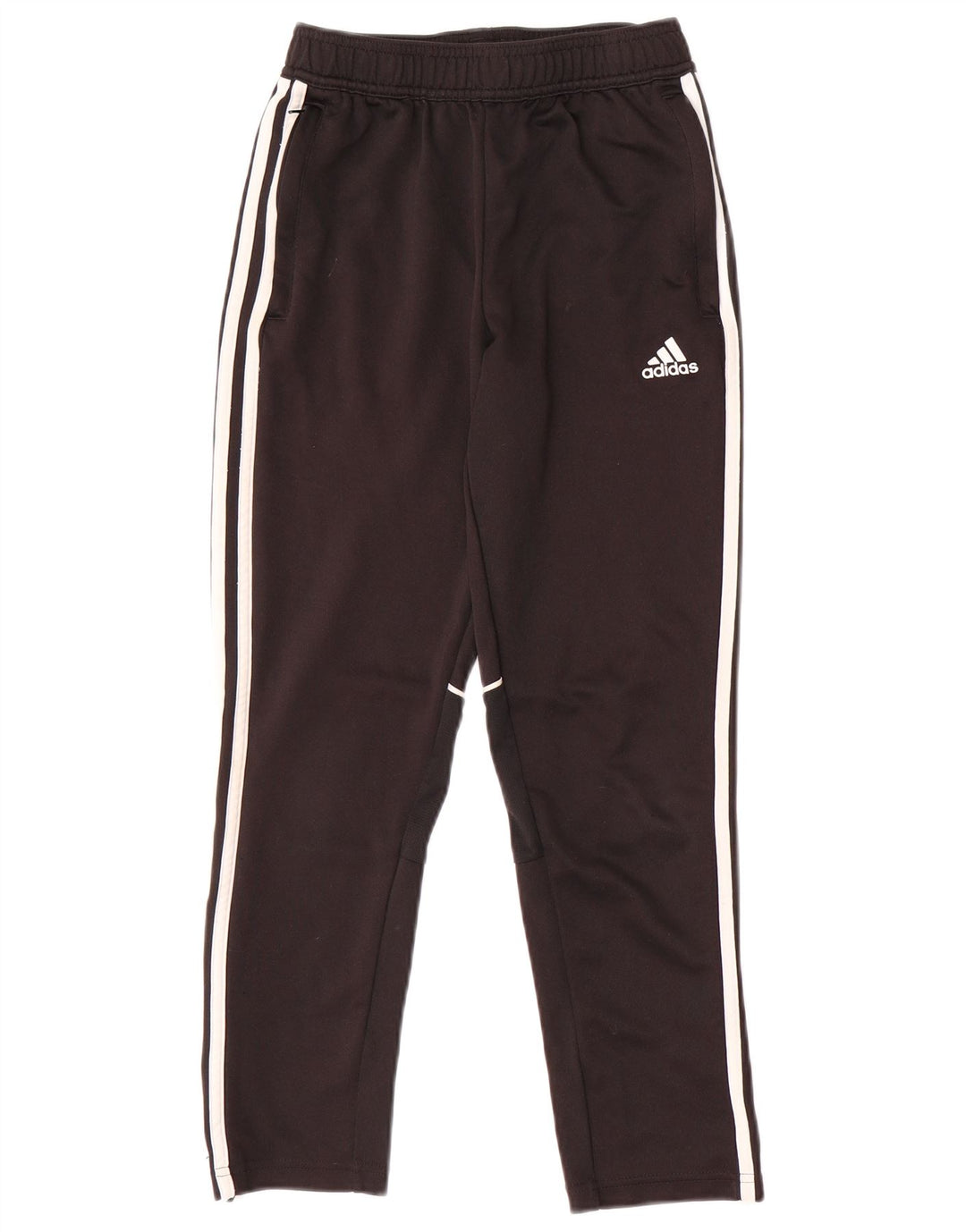 Pantaloni della tuta da ragazzo ADIDAS 11-12 anni in poliestere nero